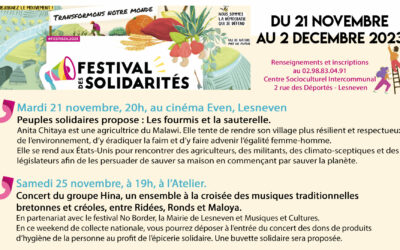 Festival des Solidarités 21 nov- 2 déc