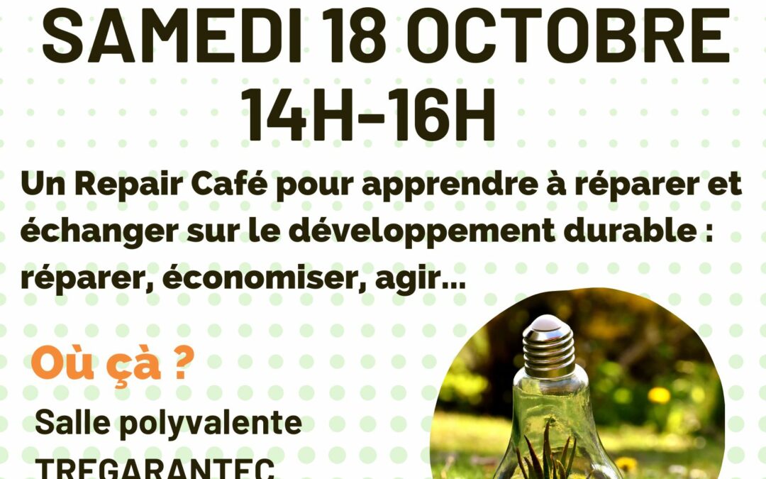 REPAIR CAFE journées nationales 18 octobre